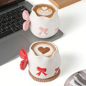 Tasse à café en céramique personnalisée blanche - Product Image 3
