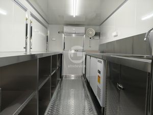 Camion per alimenti mobili più venduti servizio personalizzato standard degli stati uniti 4M camion fast <span class=keywords><strong>Food</strong></span> nero con macchina Snack - Product Image 4