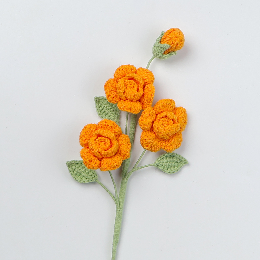 Snow cinq barbie 3 têtes branche rose-orange