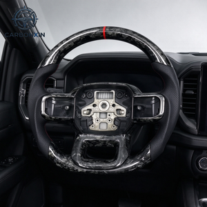 Volant sport personnalisé en fibre de carbone pour Ford F-150 – Amélioration et modification du volant de course haute performance - Product Image 4