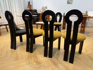 Silla de Comedor de Madera Maciza de Nogal de Alta Calidad y Lujo, Diseño Moderno para Comedor Familiar - Product Image 5