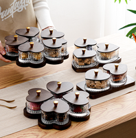 Loodvrij Milieuvriendelijk Hartvormig Glasplaat Modern Plantenpatroon Voor Snackdessertfruit Voor Hotelrestaurants Spa-Badkamers