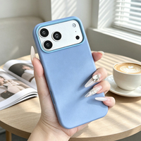 Étui de téléphone en cuir magnétique JOYPORODO L197-A avec motifs de couleur personnalisables et fixation magnétique pour iPhone 18 Pro 18 Pro Max
