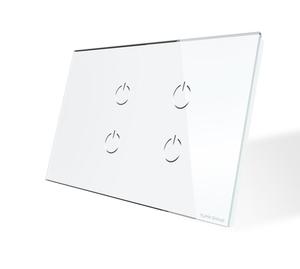 Interrupteur mural 2 voies YuHe Group, verre trempé, commande tactile, design minimaliste, IP20, 16A, 250V - Product Image 4