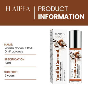 Eau de parfum parfumée à la vanille et à la noix de coco, sans alcool, perles lisses, parfum corporel portable - Product Image 5