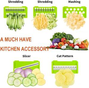 Hot Selling 2024 Kitchen Multi <b>12</b> <b>in</b> <b>1</b> Manual Fruit <b>Vegetable</b> Cutter <b>Chopper</b> Dicer Veggie <b>Vegetable</b> <b>Chopper</b> - Product Image 4