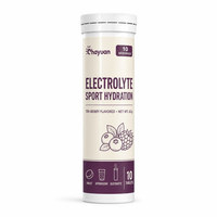 Comprimés effervescents électrolytiques sans sucre BCAA Antioxydant Saveur baies mélangées Boisson d'hydratation sportive pour adultes
