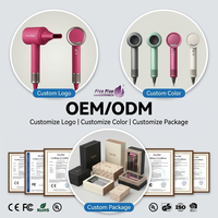 Sèche-cheveux professionnel ergonomique à moteur BLDC haute vitesse avec contrôle de température constant 1500W ionique pour coiffeurs et usage domestique