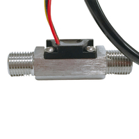 Sensor Aliran Air Stainless Steel G1/4, Sensor Aliran Air Pemanas Air, Sensor Aliran Hall Pulse