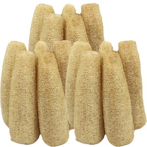 Zenidoo Brosse de nettoyage portable en loofah naturel doux pour la cuisine, la pâtisserie, le barbecue, la cuisine et la salle de bain - Product Image 1