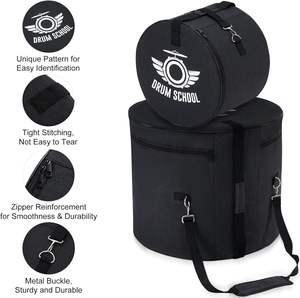 Échantillon gratuit de sac à cymbales avec roulettes, double couche 22'' - 24'' Étui à cymbales avec grands séparateurs de 6 mm et poignée de traction - Product Image 4