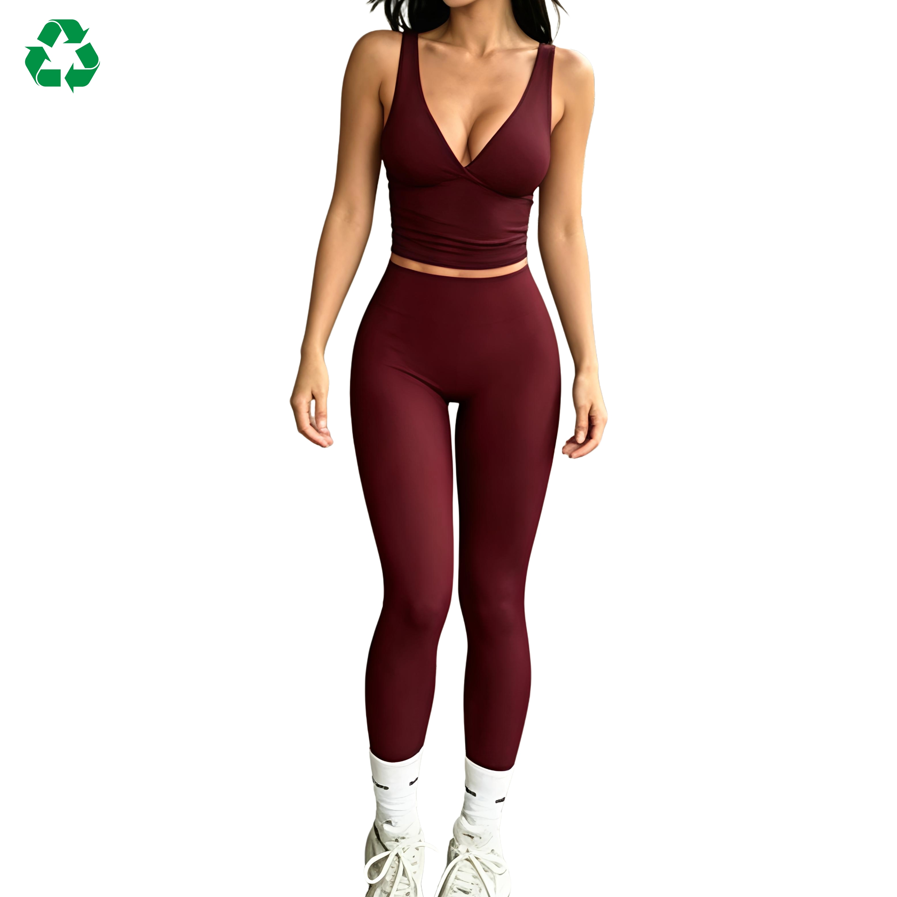 Custom Fashion Sport Leisure Top High Waist Butt Lifting Sleeveless Shirt And Long Pants Yoga Sports Sets