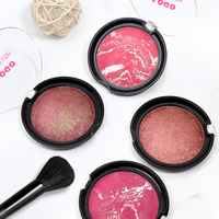 Palette de fard à joues crème personnalisable avec logo, waterproof, végane, sans produits chimiques, écran solaire, teinte rose clair pour les joues, maquillage visage sous marque privée