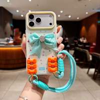 Étui souple pour téléphone portable avec lanière de poignet en forme de nœud pour VIVO V70 FE / V60 LITE / V50 / V40 LITE / V29E