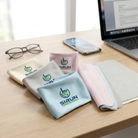 Chiffon de nettoyage en microfibre suédée personnalisé avec logo pour lunettes, écrans, téléphones et ordinateurs portables – Vente en gros