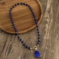 Collier ras du cou pour femme, style ethnique bohème, personnalisé, avec pendentif en pierre œil de tigre naturelle de 8 mm et fermoir à ressort en cuivre