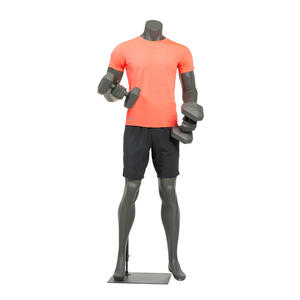 Maniquíes Deportivos Masculinos de <span class=keywords><strong>Cuerpo</strong></span> <span class=keywords><strong>Completo</strong></span>, Grises, <span class=keywords><strong>Usados</strong></span>, para Entrenamiento Atlético, Económicos - Product Image 5