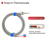 WRNT-03 K/J Bajonett Thermoelement SS Schlauchsonde für Kunststoff Spritzguss Temperaturregelung Thermoelementfühler