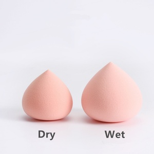 Aplicador de esponja de base de maquillaje rosa claro con forma de melocotón Esponjas de mezcla sin látex - Product Image 2