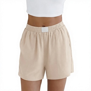 Women's <b>Wide</b> <b>Leg</b> <b>Shorts</b> Loose Casual Summer Lounge <b>Short</b> Pants Custom Label Logo - Product Image 4