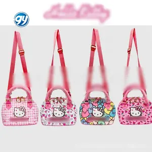 High Quality Wholesale Cartoon PU Leather Bags KT My Melody Backpacks Kuromi Tote Handbag Kids Bag