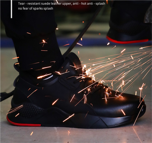 Giày bảo hộ lao động nam nhẹ, thoáng khí, kiểu dáng thể thao, đế cao su, mũi thép, bảo hiểm lao động cho nhà máy - Product Image 4