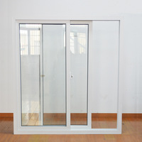 Fenêtre à battant en PVC/UPVC de conception européenne moderne avec double vitrage, ouverture automatique, coulissante horizontalement