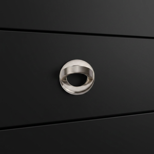 Modern Brass Cabinet Knob Round Furniture Hardware Durable Kitchen Drawer Pull Satin Nickel High quality Drawer Dresser <b>Door</b> Use - Product Image 1