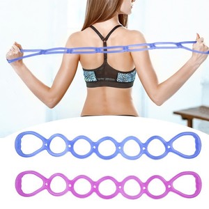 Bande élastique de yoga en silicone à 7 trous pour l'entraînement des épaules et du dos, exercices de fitness et d'étirement - Product Image 1