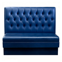 Meubles classiques en gros pour restaurants, sièges de banquettes personnalisés en cuir capitonné rouge et noir pour restaurants, bars et KTV
