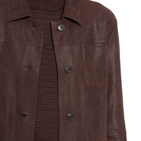 Manteau femme automne et hiver nouveau cardigan à revers en daim veste à la mode femme manteau à manches longues couleur unie veste OEM