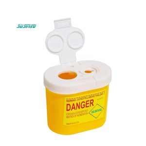 Medische wegwerpcontainer voor scherpe voorwerpen, veilig kartonnen doos voor scherpe voorwerpen, 1L 2L 5L voor het verwijderen van gebruikte spuiten en lancetten - Product Image 1