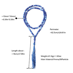 Rosario Elegante Regalo Religioso Alta Qualità Ambra Naturale 99 Grani Collana di Preghiera Islamica Perle di Preghiera in Ambra Naturale - Product Image 6