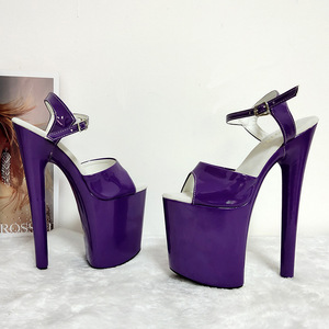Wristband Roman Peep Toe Shoes Sandals Platform 20CM Super High Heels <b>Pole</b> <b>Dance</b> for Women - Product Image 2