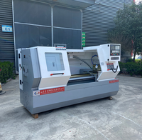 Petit tour cnc machine ptfe prototype tour d'usinage en plastique mini métal 3 axes tour cnc CK6140 * 750