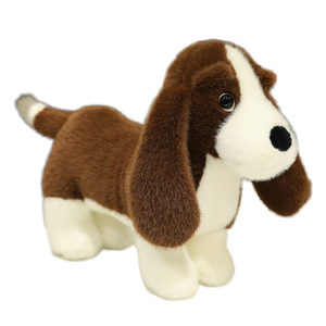 ตุ๊กตาหมาล่าเนื้อเหมือนจริงตุ๊กตาผ้าขนนุ่มหูยาวตุ๊กตาหมาดัชชุนด์ของขวัญสำหรับเด็ก - Product Image 1