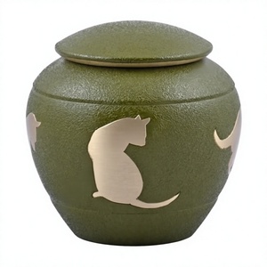 Urne funéraire élégante et polie pour animaux de compagnie, avec motif de patte, pour préserver les cendres de votre bien-aimé animal par Axiom Home Accents - Product Image 1