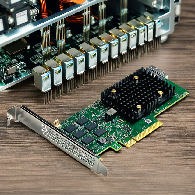Broadcom MegaRAID 9540-8i LSI SAS3808 PCIe 4.0 X8 Support 12GB/s RAID Controller Server Wired Supports SAS/SATA/NVMe RAID 0 00 1