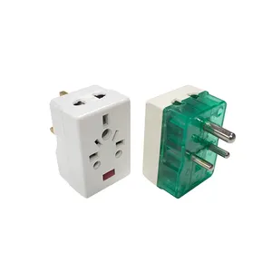 3 Round Pin Three Outlet Power Plug Adapter Converter with india plug