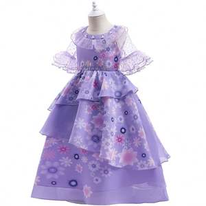 Disfraz de Cosplay de Halloween Isabela Purple Girls Princess Encanto <span class=keywords><strong>Mirabel</strong></span> disfraz vestido para niña - Product Image 2