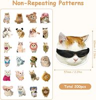 Étiquettes cadeaux personnalisées imperméables à gratter, autocollants de dessin animé, autocollants découpés sur mesure avec logo pour bougies et artisanat