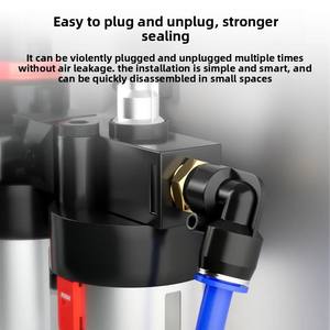 Conectores Neumáticos de <span class=keywords><strong>Pl</strong></span>ástico Serie <span class=keywords><strong>PL</strong></span>, Codo de 90°, Conexión Rápida de un Toque, PL8-02/4-M5/6-01/10-03 - Product Image 2