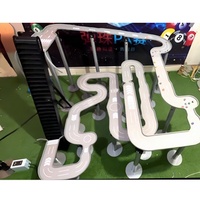 Circuit de billes multi-boucles avec élévateur automatique, piste de billes commerciale complexe avec courbes pour diffusion en direct 3*4M