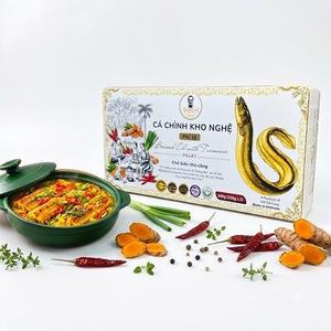 Meilleur prix pour filet d'anguille vietnamienne braisée au curcuma, prêt à consommer, certifié Halal ISO, boîte facile à ouvrir, produits de la mer - Product Image 1