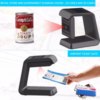 Lecteur de codes-barres de passeport OCR MRZ Lecteur NFC Lecteur de passeport sans fil Omni QR Code