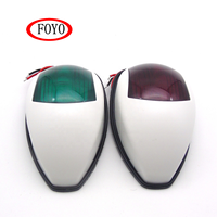 Feux de navigation latéraux LED marins 12 V de la marque Foyo, vente chaude, vert et rouge, feux LED marins pour tribord et starboard pour kayak
