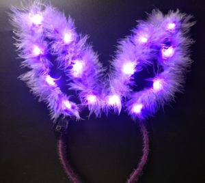 Fournitures de fête allument floue led <span class=keywords><strong>lapin</strong></span> <span class=keywords><strong>oreille</strong></span> <span class=keywords><strong>bandeau</strong></span> nouvel an Noël MENÉ mignon animal <span class=keywords><strong>lapin</strong></span> <span class=keywords><strong>oreille</strong></span> bandeaux pour enfants - Product Image 2