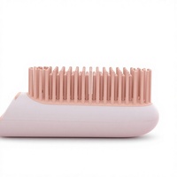 Brosse lissante sans fil à ions négatifs, 4800 mAh, charge rapide, 3 niveaux de chaleur pour cheveux crépus, brosse lissante à domicile
