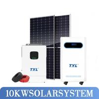 Système d'énergie solaire hybride résidentiel 10 kW - Kit complet TYL avec batterie de secours pour la maison