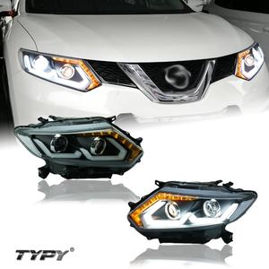 Conjunto de Faros Delanteros Originales TYPY a Precio de Mayoreo para Nissan X-TRAIL 2014-2016, Faros Delanteros Modificados de Actualización - Product Image 1